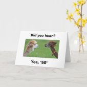 "EVERY ONE KNOWS" YOU ARE TURNING "50" KARTE (Gelbe Blume)