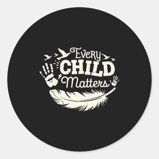 Every Orange Day Child Kindness Anti Bully Runder Aufkleber (Vorderseite)