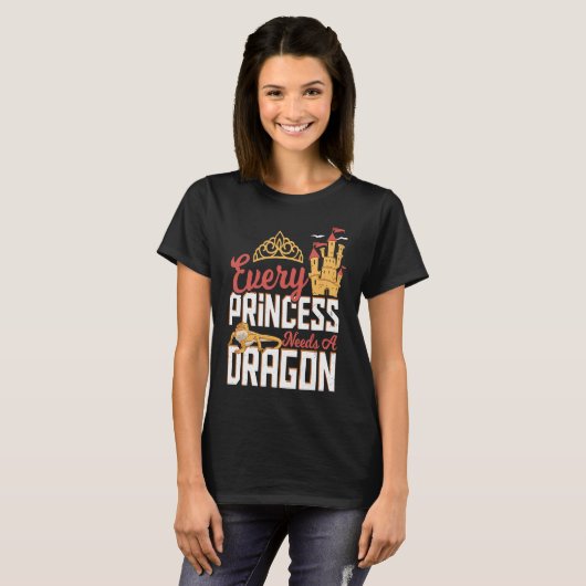 Every Princess Needs A Dragon Bearded Dragon Breed T-Shirt (Vorne ganz)