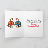 Every Round is Better | Disc Golf Valentine's Day Karte (Innenseite)