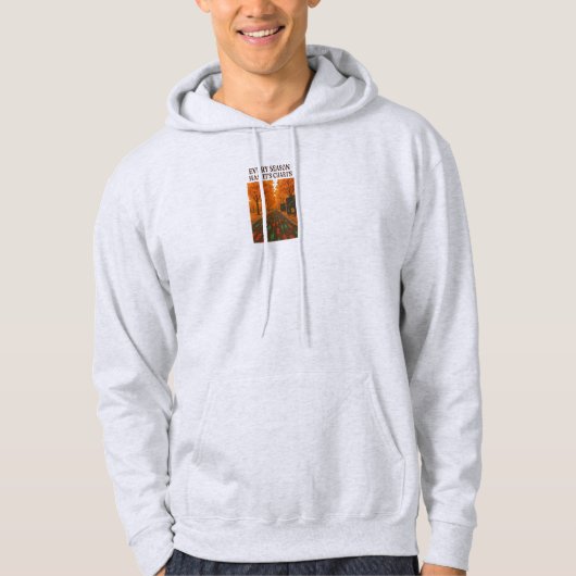 Every Season Has Its Charts Center Print Hoodie (Vorderseite)