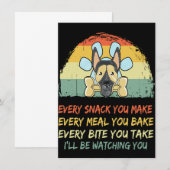 Every Snack You Make... I 'll Be Watching You Einladung (Vorne/Hinten)