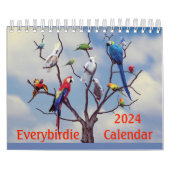 Everybirdie 2024 Calendar Kalender (Titelbild)