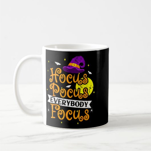 Everybody Focus Funny Halloween Teacher Men Women Kaffeetasse (Links)