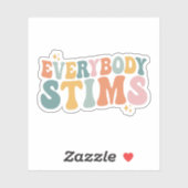 Everybody Stims Autism Special Ed Teacher Gift Aufkleber (Blatt)