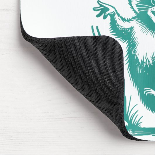 Everybody Stims Racoon Funny Design Mousepad (Ecke)