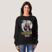 Everybunny Rock Rabbit Whisperer Animal Bunny Roc Sweatshirt (Vorne ganz)