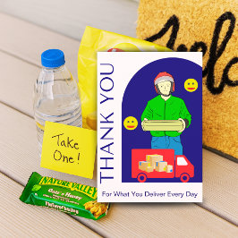 Everyday Delivery Driver Card With Your Message Dankeskarte