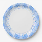 Everyday_Dinner_Paper-Plates (c) Lace-Blue_Argyle Pappteller (Vorderseite)