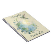 Everyday Earth Day Hummingbird Bird Notizblock (Rechte Seite)