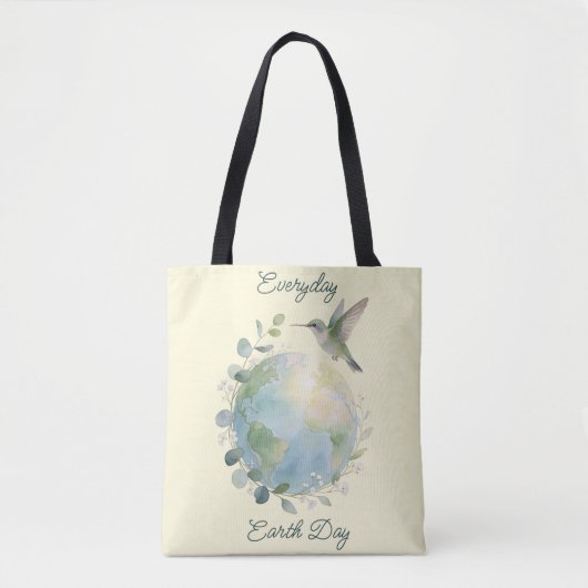 Everyday Earth Day Hummingbird Bird Tasche (Vorderseite)