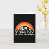 Everyday Is A New Beginning Men Women Buddhist Quo Karte (Gelbe Blume)