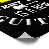 Everyday Is A New Guitar Day Funny Quote Guitarist Poster (Ecke)