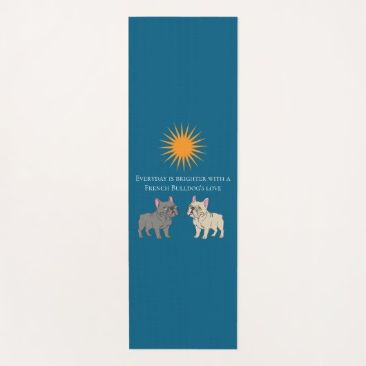 Everyday is brighter yogamatte (Vorderseite)