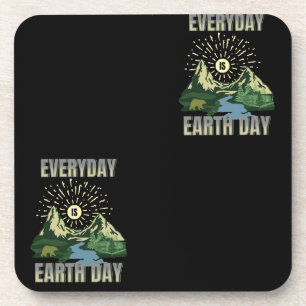Everyday Is Earth Day Getränkeuntersetzer