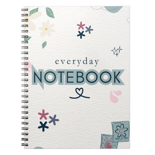 everyday love, notebook for daily notes notizblock (Vorderseite)