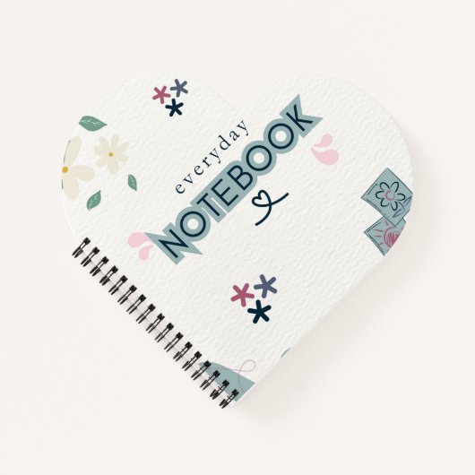 everyday love, notebook for daily notes notizblock (Vorderseite)