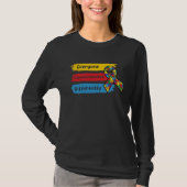 Everyone Communicate Differently Autism Awareness T-Shirt (Vorderseite)