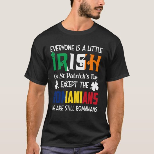 Everyone Is A Little Irish On St Patricks Day Roma T-Shirt (Vorderseite)