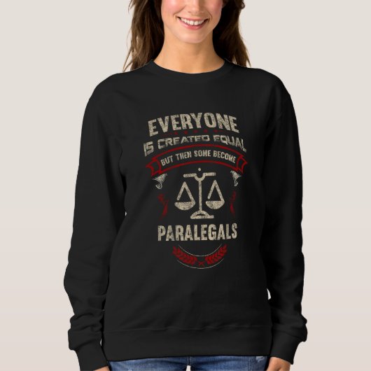 Everyone is Created Equal But Then Some Become Par Sweatshirt (Vorderseite)
