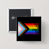 Everyone is Welcome Here (Progress Pride) Flag Button (Vorne & Hinten)