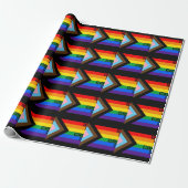 Everyone is Welcome Here (Progress Pride) Flag Geschenkpapier (Ungerollt)
