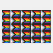 Everyone is Welcome Here (Progress Pride) Flag Geschenkpapier Set (Vorderseite 2)