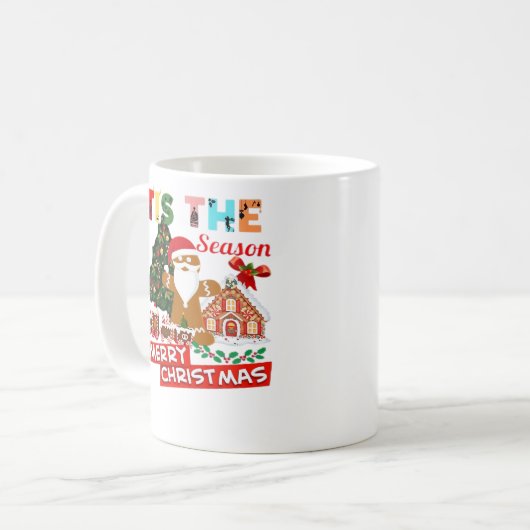 Everyone Loves A At Christmas Christmas Santas Com Kaffeetasse (Vorderseite Links)