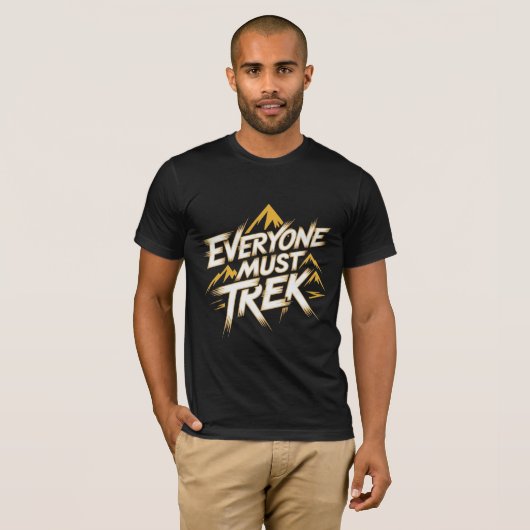 Everyone Must Trek Mountain Logo  T-Shirt (Vorne ganz)