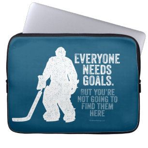 Everyone Needs Goals (Hockey) Laptopschutzhülle