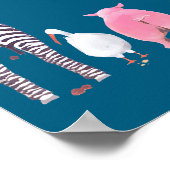 Everyone Ops Funny Zebra G Toilet Humor  Poster (Ecke)