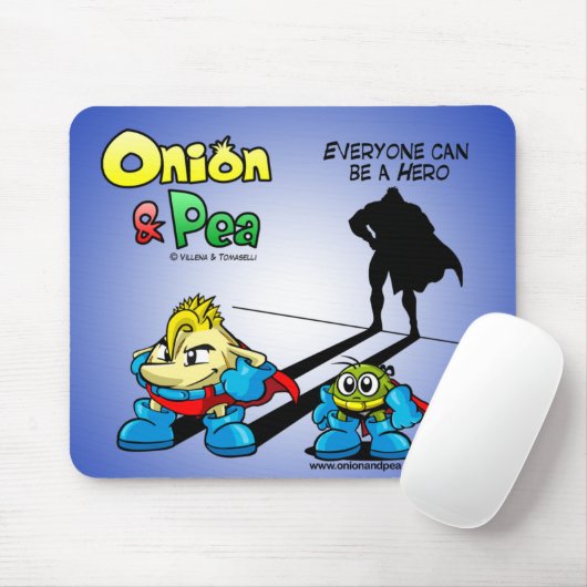 Everyone sieht Hund zu Hero Onion Pea & mousepad. Mousepad (Mit Mouse)