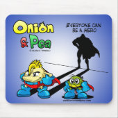 Everyone sieht Hund zu Hero Onion Pea & mousepad. Mousepad (Vorne)