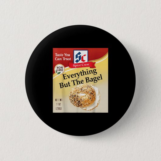 Everything Bagel Condiment Costume Holiday Sce Cos Button (Vorderseite)