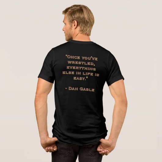 "Everything Else Is Easy" Tri-Blend Shirt (Rückseite voll)
