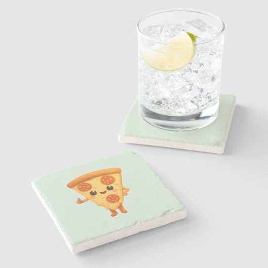 Everything Fine Kawaii Steinuntersetzer (Seitenansicht)