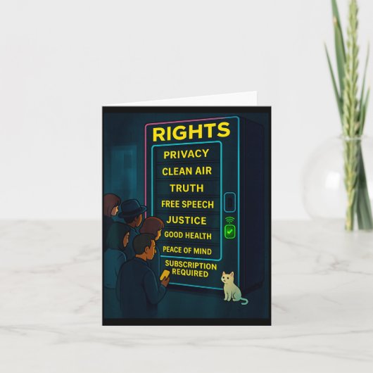 Everything For A Price Funny Satire Gift Karte (Vorderseite)