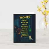 Everything For A Price Funny Satire Gift  Karte (Gelbe Blume)