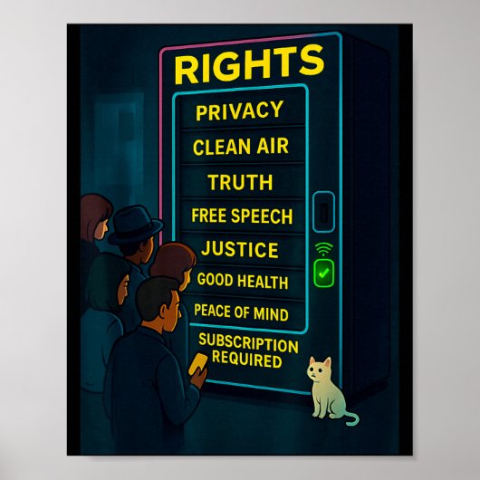 Everything For A Price Funny Satire Gift Poster (Vorne)