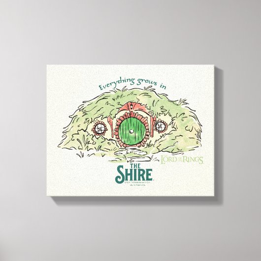 Everything Grows in THE SHIRE™ Leinwanddruck (Vorderseite)