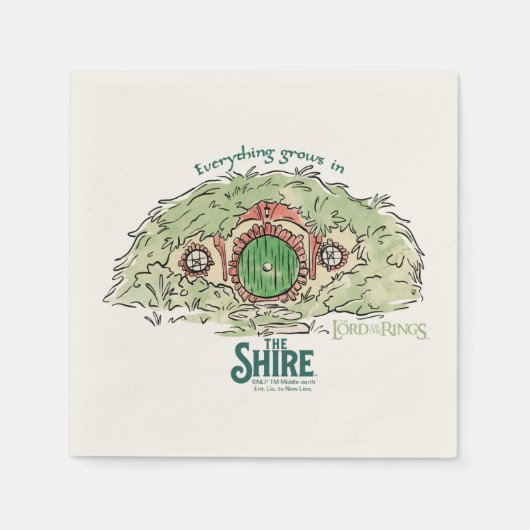 Everything Grows in THE SHIRE™ Serviette (Vorderseite)