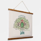 Everything Grows in THE SHIRE™ Wandteppich Mit Holzrahmen (Gewinkelt)