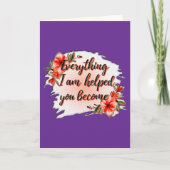 Everything I Am – Mother Love Quote Design Karte (Vorderseite)