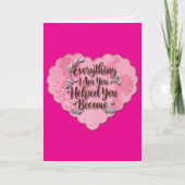 Everything I Am – Soft Floral Typography Art Karte (Vorderseite)