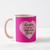 Everything I Am – Soft Floral Typography Art Tasse (Links)