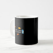 Everything I Love Hurts My Tummy Funny Food Lover Kaffeetasse (Vorderseite Links)