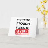 Everything I Touch Turns To Sold 2 Karte (Gelbe Blume)