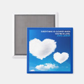 EVERYTHING IS CLEARER WHEN YOU'RE IN LOVE MAGNET (Vorderseite/Rückseite)