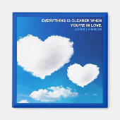 EVERYTHING IS CLEARER WHEN YOU'RE IN LOVE MAGNET (Vorne)