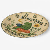 Everything Is Figureoutable Frog Pappteller (Schrägansicht)